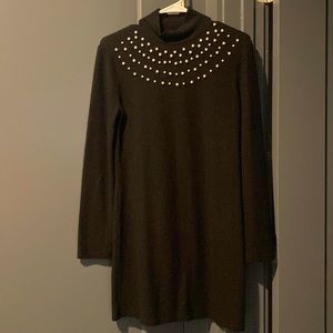 Zara black winter mini dress